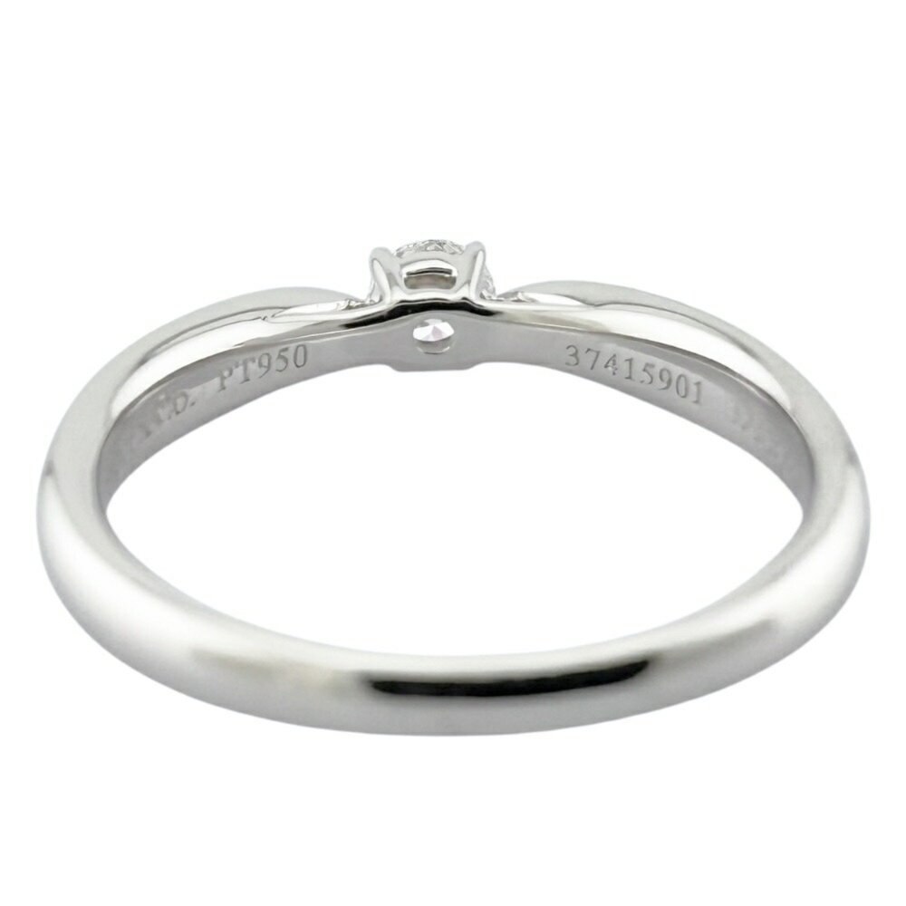 TIFFANY Harmony 0.18ct Diamond Engagement Ring Platinum Band (US Size 4) - Picture 5 of 8